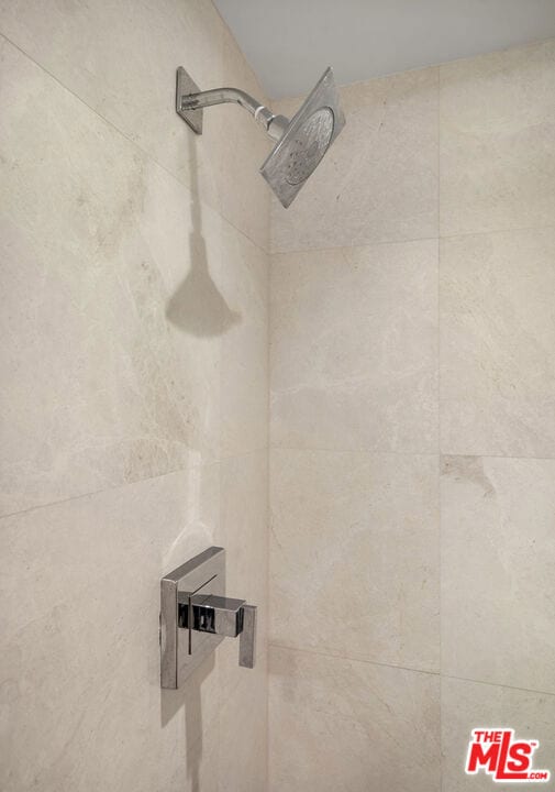 room details with a tile shower