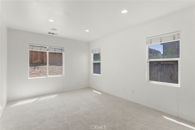 view of carpeted empty room