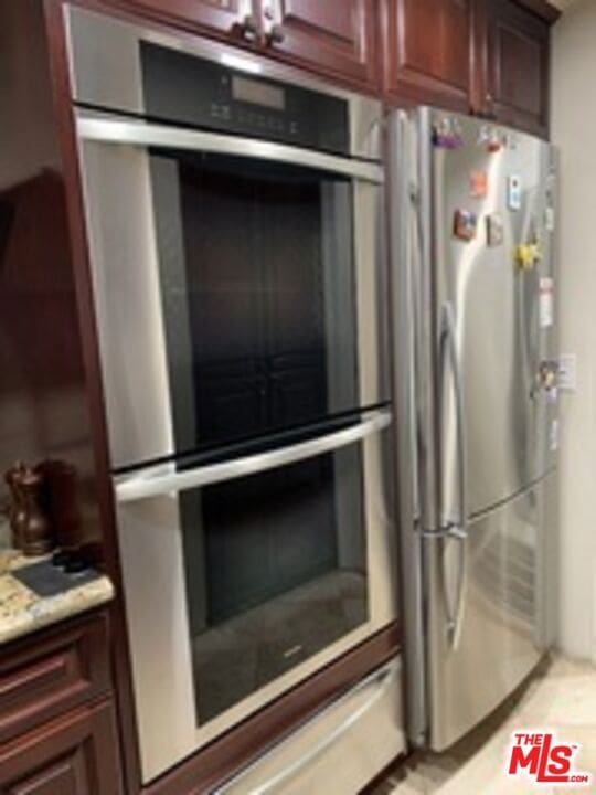 kitchen with appliances with stainless steel finishes