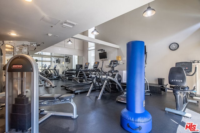 view of exercise room