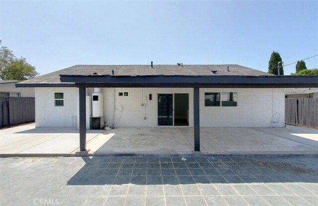 back of house featuring a patio