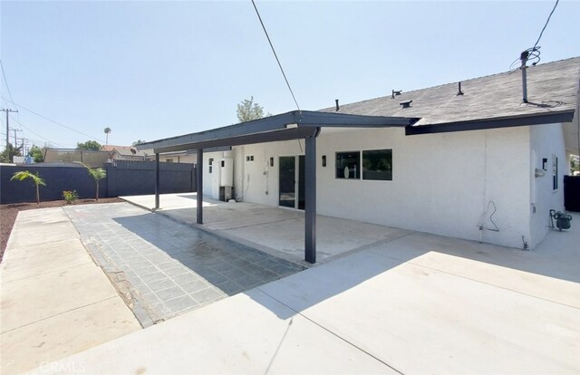 back of house featuring a patio area