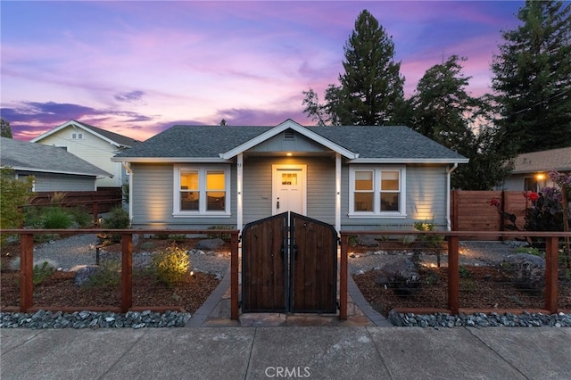 view of bungalow-style home