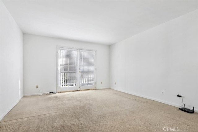 view of carpeted empty room