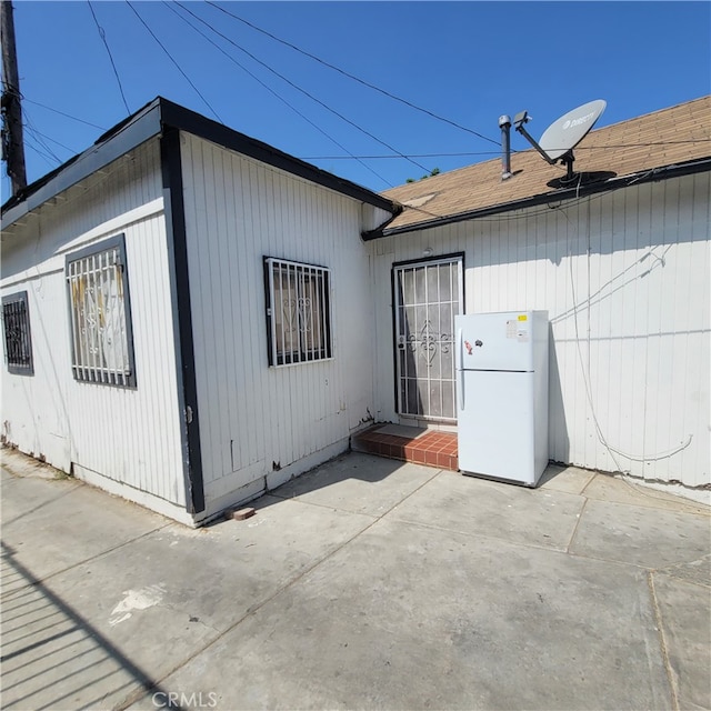 view of home's exterior featuring a patio area