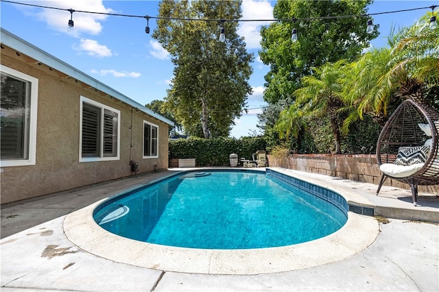 view of pool with a patio area