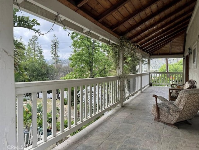 view of balcony