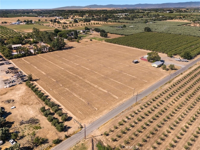 drone / aerial view featuring a rural view