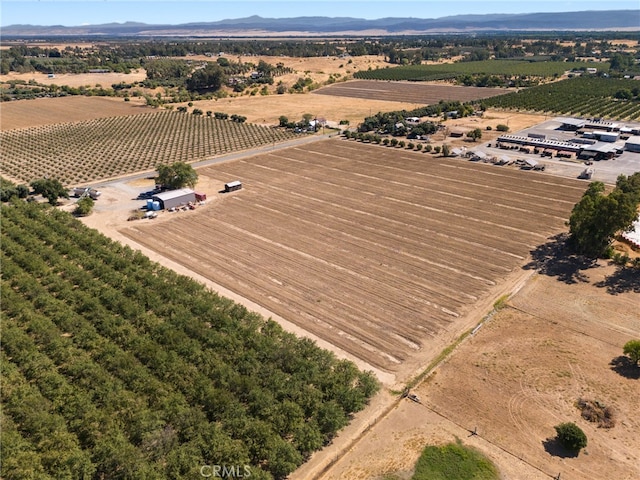 aerial view with a rural view