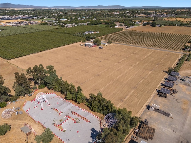 aerial view with a mountain view