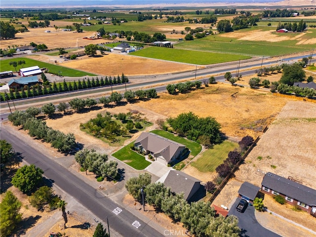 aerial view featuring a rural view