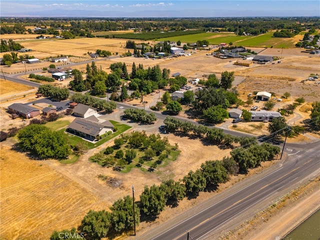 drone / aerial view featuring a rural view