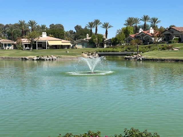 view of water feature