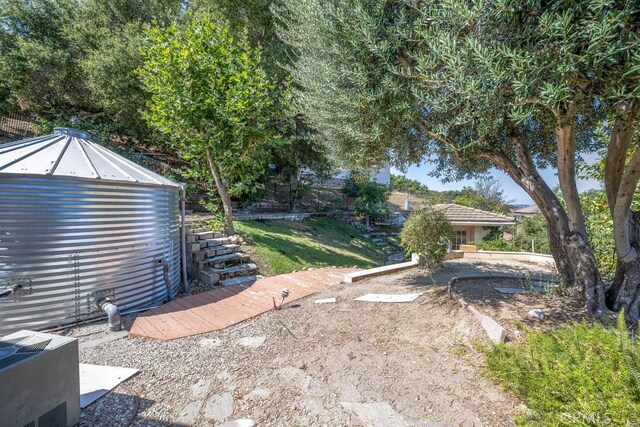 view of yard with cooling unit