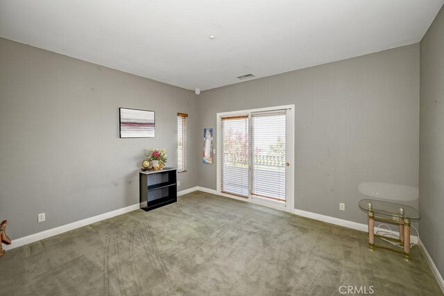 view of carpeted empty room