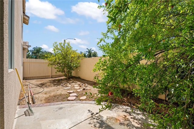 view of patio / terrace with a fenced backyard