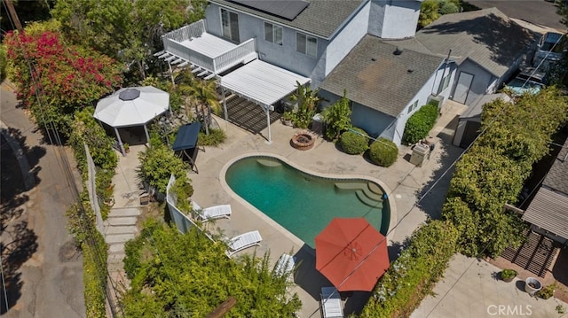 birds eye view of property