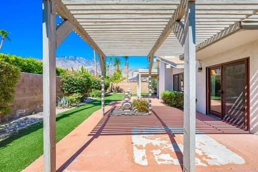 view of patio / terrace featuring a pergola