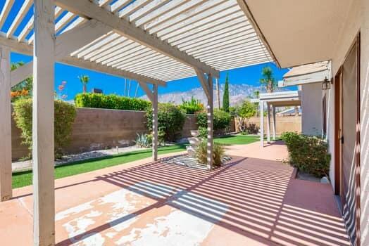 view of patio with a pergola