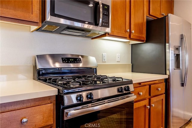 kitchen featuring appliances with stainless steel finishes