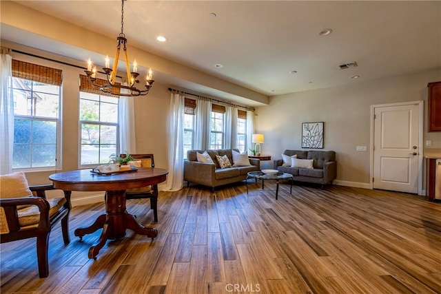 dining room featuring hardwood / wood-style floors