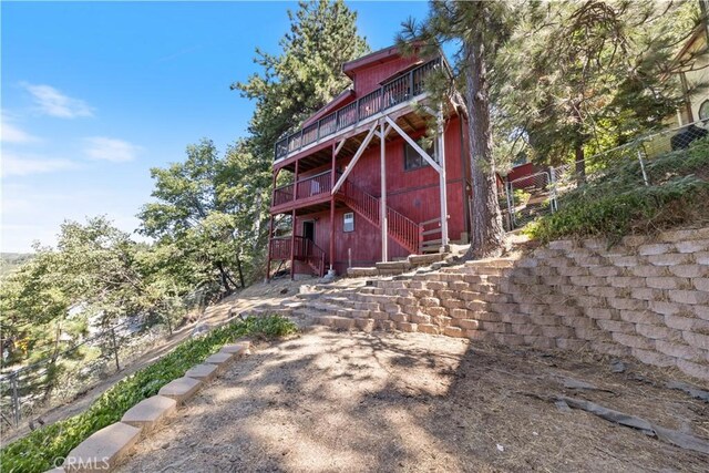 30897 Glen Oak Dr, Running Springs, CA 92382 - view of outbuilding with stairway