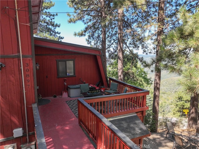 deck featuring a patio