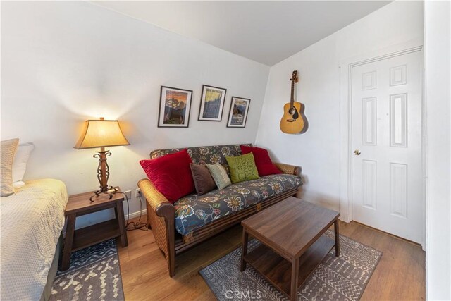 30897 Glen Oak Dr, Running Springs, CA 92382 - living room featuring wood finished floors