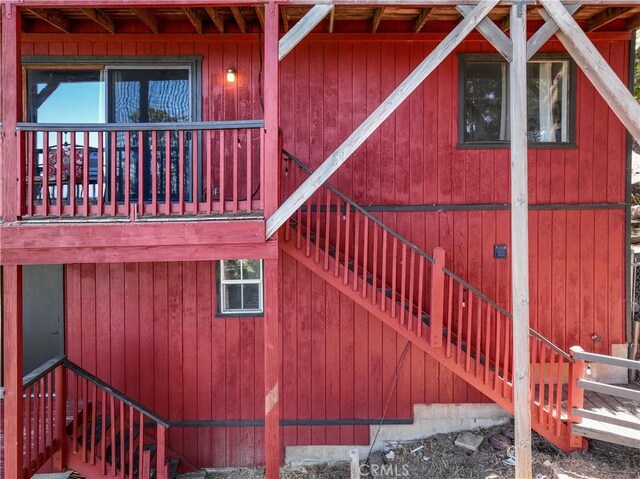 30897 Glen Oak Dr, Running Springs, CA 92382 - view of home's exterior featuring stairway
