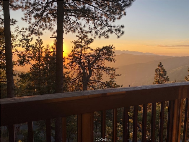 property view of water with a mountain view