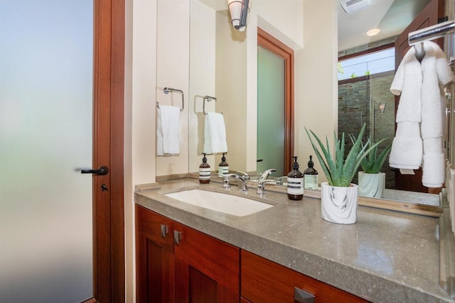 bathroom featuring vanity