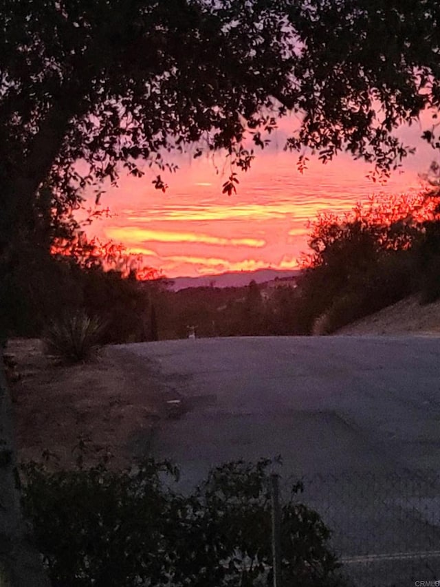 view of nature at dusk