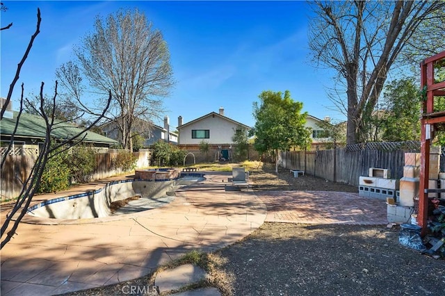 view of yard with a patio