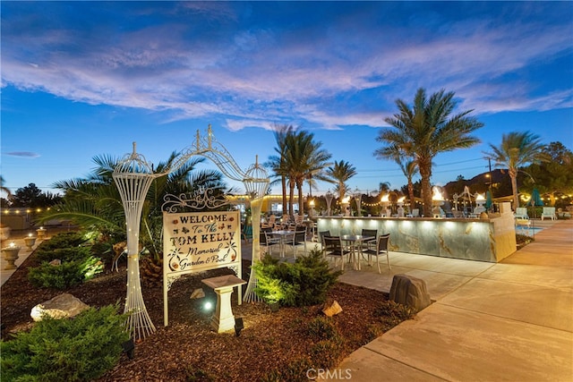 view of home's community featuring a water view