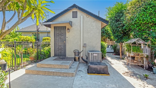 exterior space with central AC unit