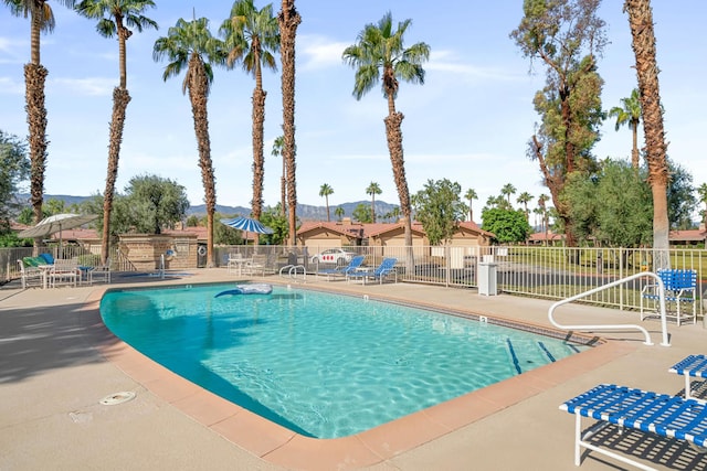 view of pool with a patio area