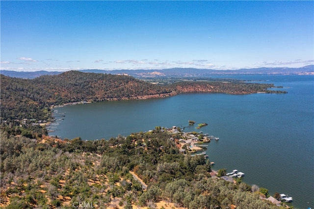 property view of water with a mountain view