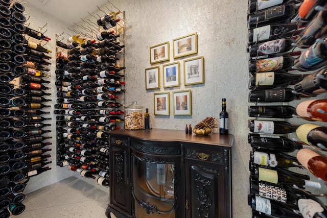 view of wine room