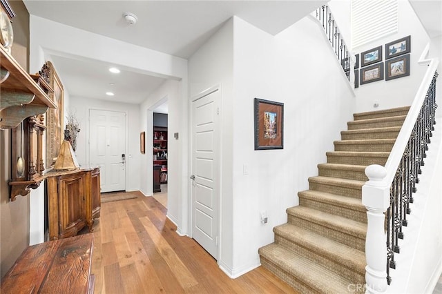 interior space featuring light hardwood / wood-style floors