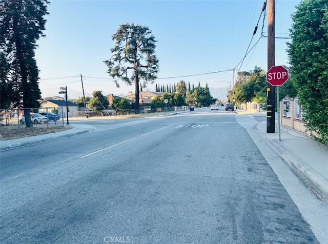 view of road