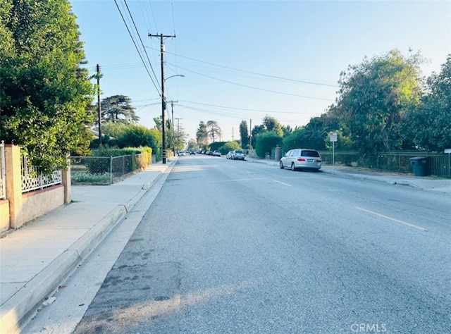 view of street