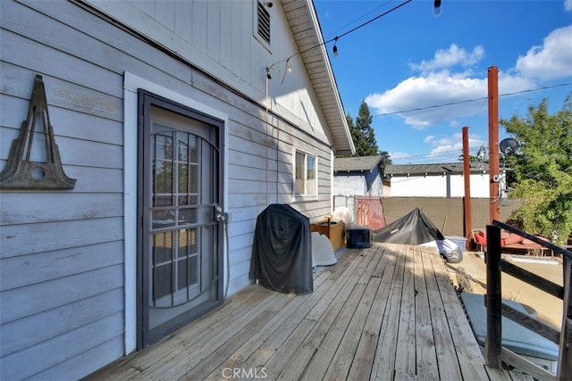 191 Hazel St, Gridley, CA 95948 - wooden terrace featuring grilling area
