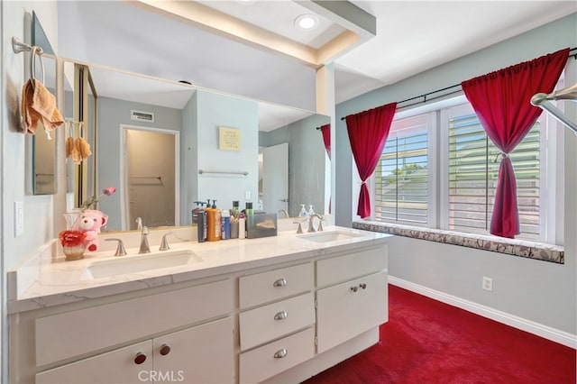 bathroom featuring vanity