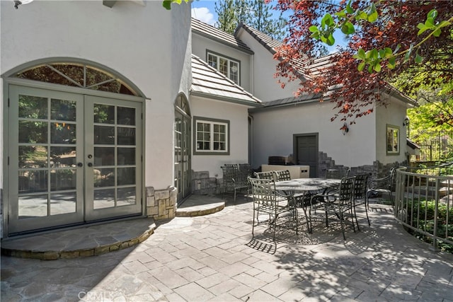 view of patio / terrace with french doors