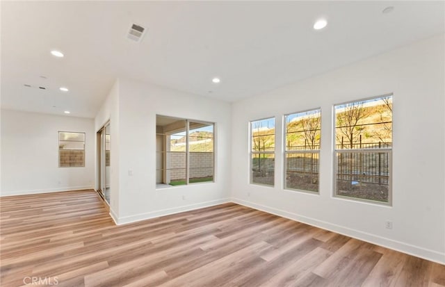 21239 W Wildflower Way, Chatsworth, CA 91311 - unfurnished room featuring light wood finished floors and recessed lighting