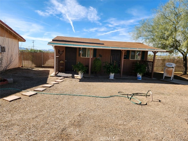 view of rear view of property