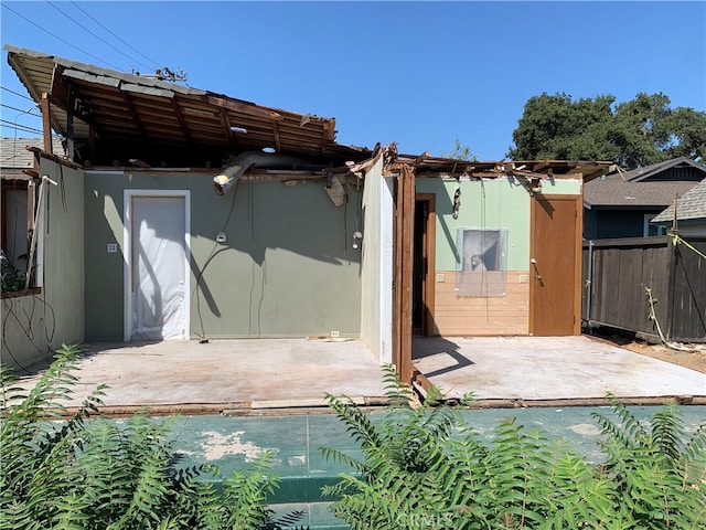 exterior space featuring a patio area