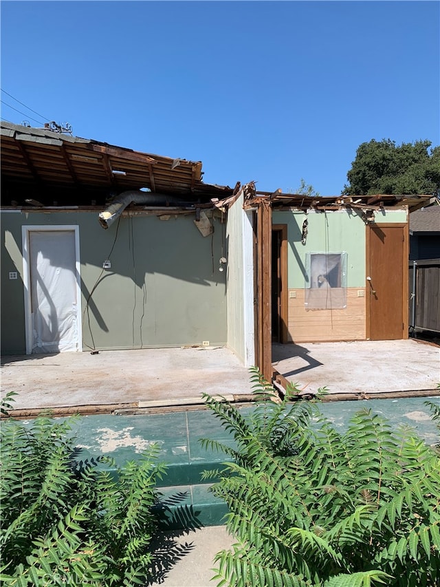 exterior space with a patio area