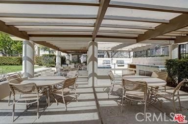 view of patio / terrace with a pergola