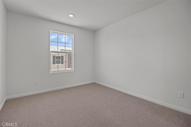 view of carpeted empty room